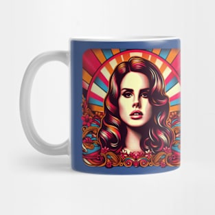 Lana Del Rey - Vintage Psychedelic Design Mug